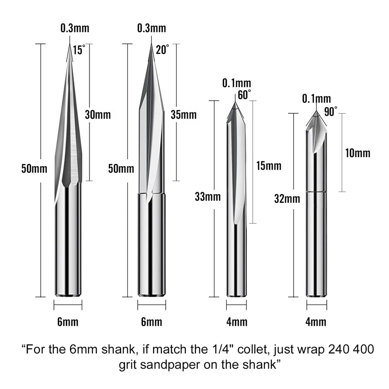 Cnc router bit on sale set for wood