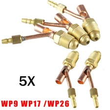 5 x TIG Fitting Male Cable And Gas Separate Cable Connector For WP9 WP17 WP26