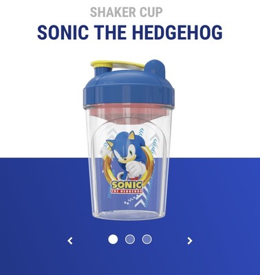 Sonic RARE GFuel Shaker Cup Collectors 