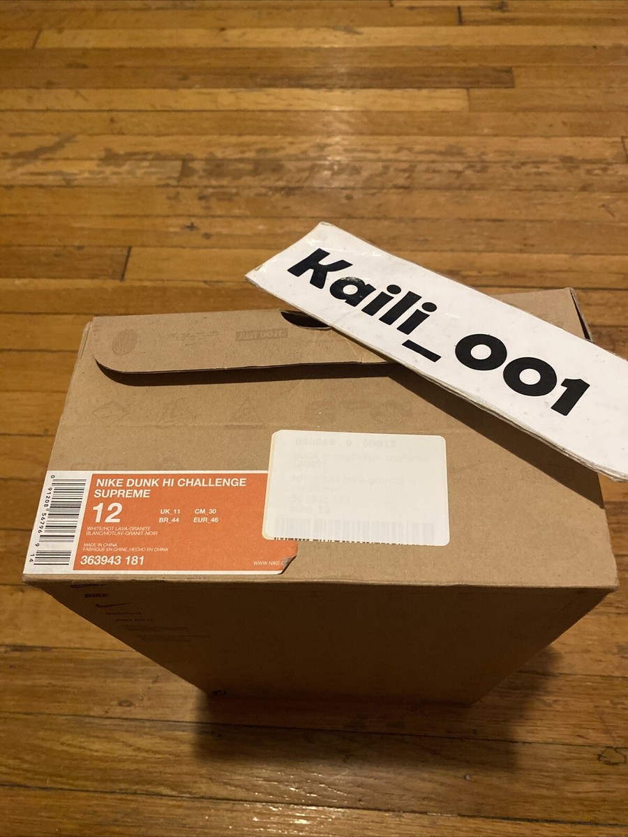 Nike Dunk HI Challenge Supreme Size 12 Union Lava 363943-181 GA | eBay