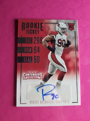 2016 Panini Contenders #195 Robert Nkemdiche Cardinals RC Rookie Autograph
