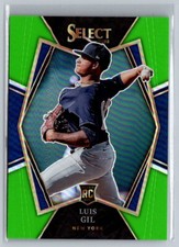 2022 Panini Select Baseball Luis Gil Neon Green Prizm RC /99 NY Yankees