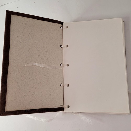 Tan Handmade Leather Diary Journal Notebook Blank Pages of Good Card Stock - Picture 5 of 10