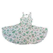 Boho Floral Fit Flare Dress Womens Small Open Back Cottagecore Indie