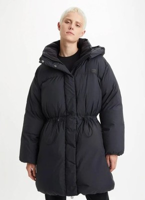 Levi's Damen Winterjacke Jacke Daunenparka Xl Bubble Puffer Caviar, Schwarz S