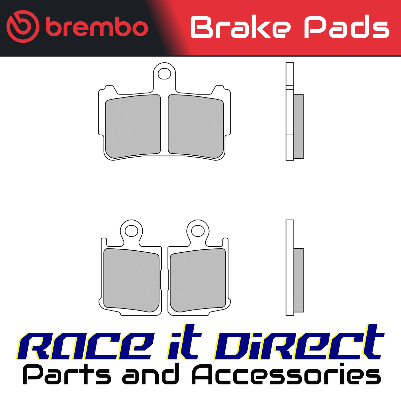 2x ✅Fits BREMBO 07HO37SA Brake pads 07HO37SA sinter, intended use r ⭐UK Seller⭐ - Image 2