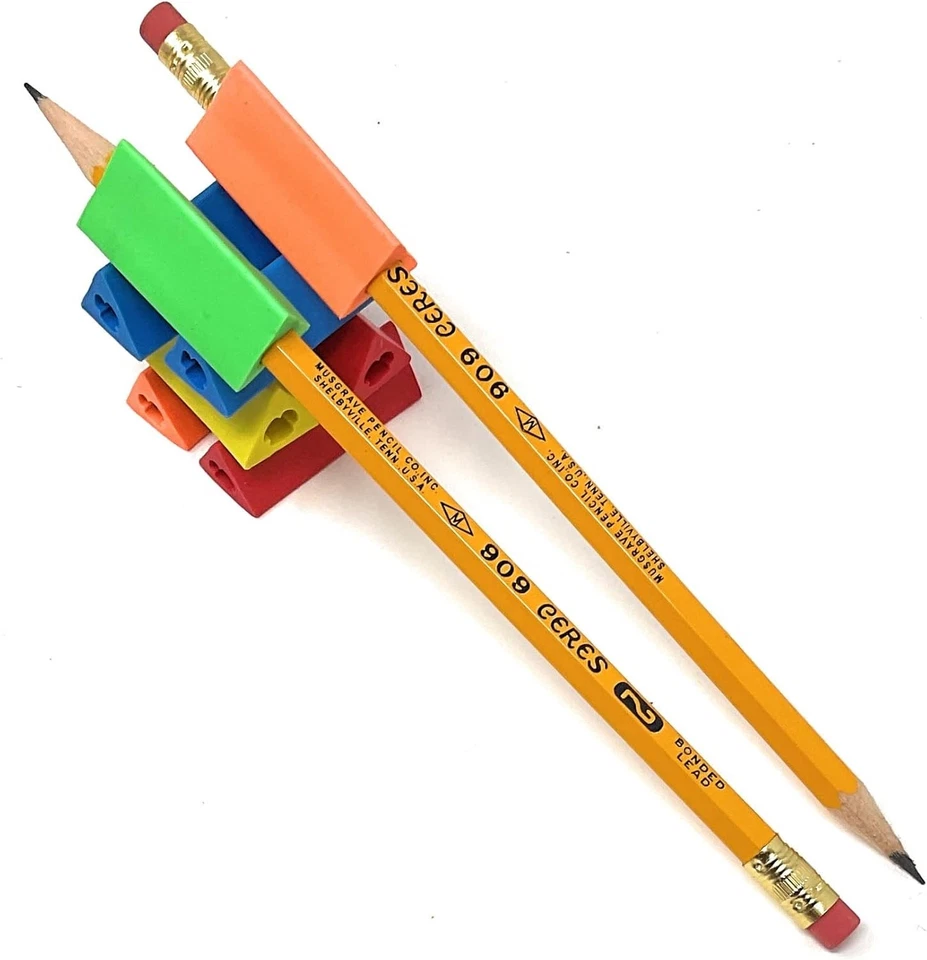 Empuñadura para lápiz triangular, colores surtidos (18 empuñaduras) Foto 4 de 4