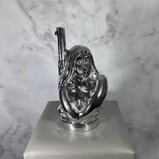 Neighborhood Incense Chamber Collectible Display ‘Booze Blondie’ Chrome Silver