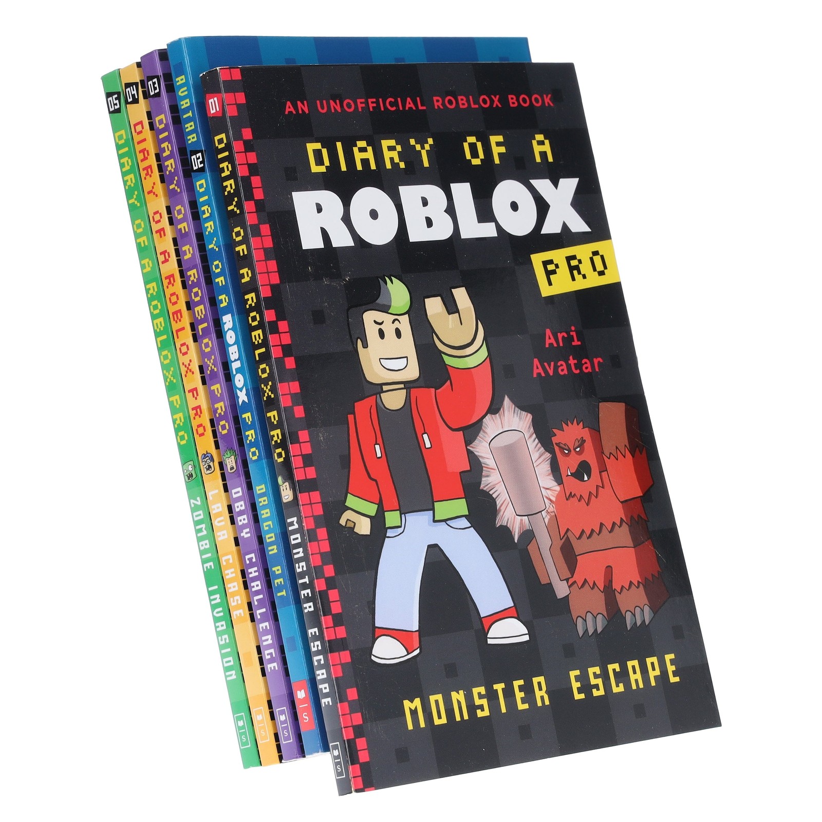 Diary of a Roblox Pro by Ari Avatar 5 Books Collection Set Dragon,Monster Escape - Image 5
