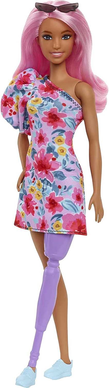 Barbie Fashionistas Hrgert Phonak Haar Rosa HBV21 Mattel 5590₽