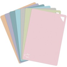 7 Pieces Plastic Flexible Cutting Boards for Kitchen, Non Slip Cutting Mats w...
