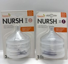 Qty 2-3 Pk: Boon Nursh Silicone Replacement Nipple