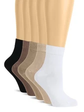 Hugh Ugoli Soft Bamboo Socks for Women, Everyday Use, 3-5 Pairs, Size 6-12