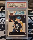 1980 Topps Hockey, Wayne Gretzky Record Breaker #3, PSA 8 (MC)