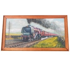 Royal Scot over Shap oil painting original - slight mark