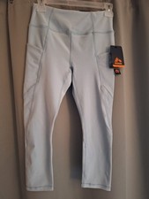 NWT Reebok Capri Leggings Pale Blue Women's Size Small