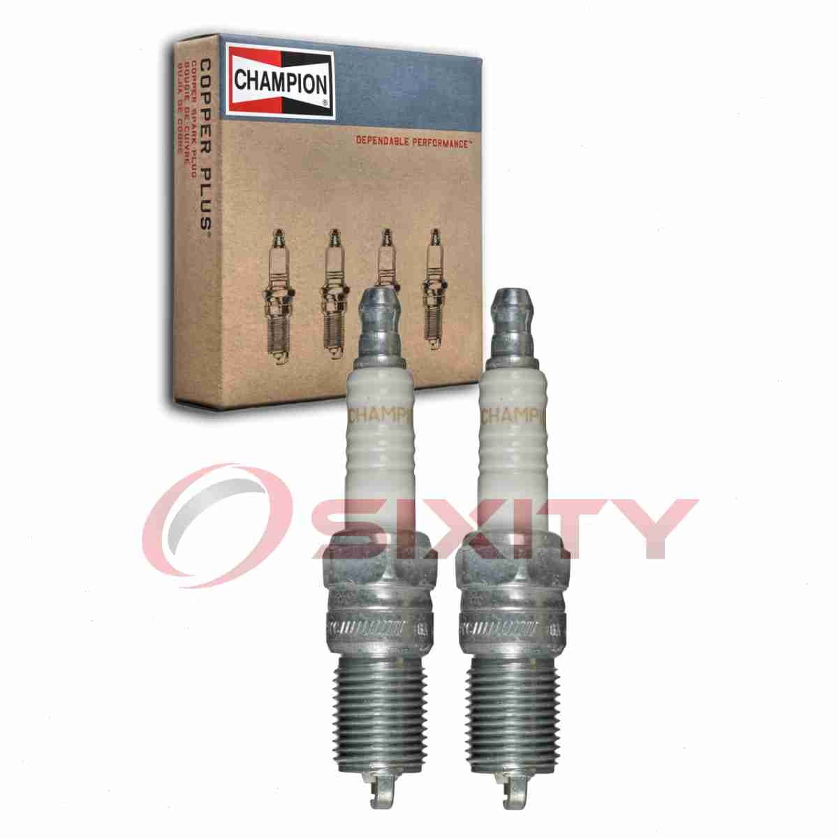 2 pc Champion 694 Spark Plugs for C53VC 4017 Ignition Wire Secondary jb