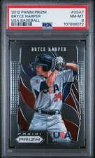2012 PANINI PRIZM USA BASEBALL #USA7 BRYCE HARPER PSA 8