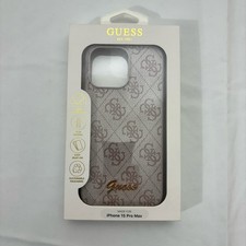 Guess iPhone 15 Pro Max Case Monogram Logo Sl...