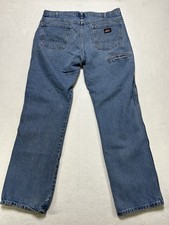 Dickies Men  s Carpenter Nice Work Pants RN20597 Blue Relaxed Fit Size 38x32