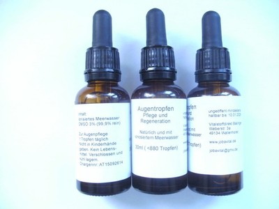 Augentropfen 3% DMSO  mit ionisiertem Meerwasser  30ml,keine  Kochsalzlösung!!!