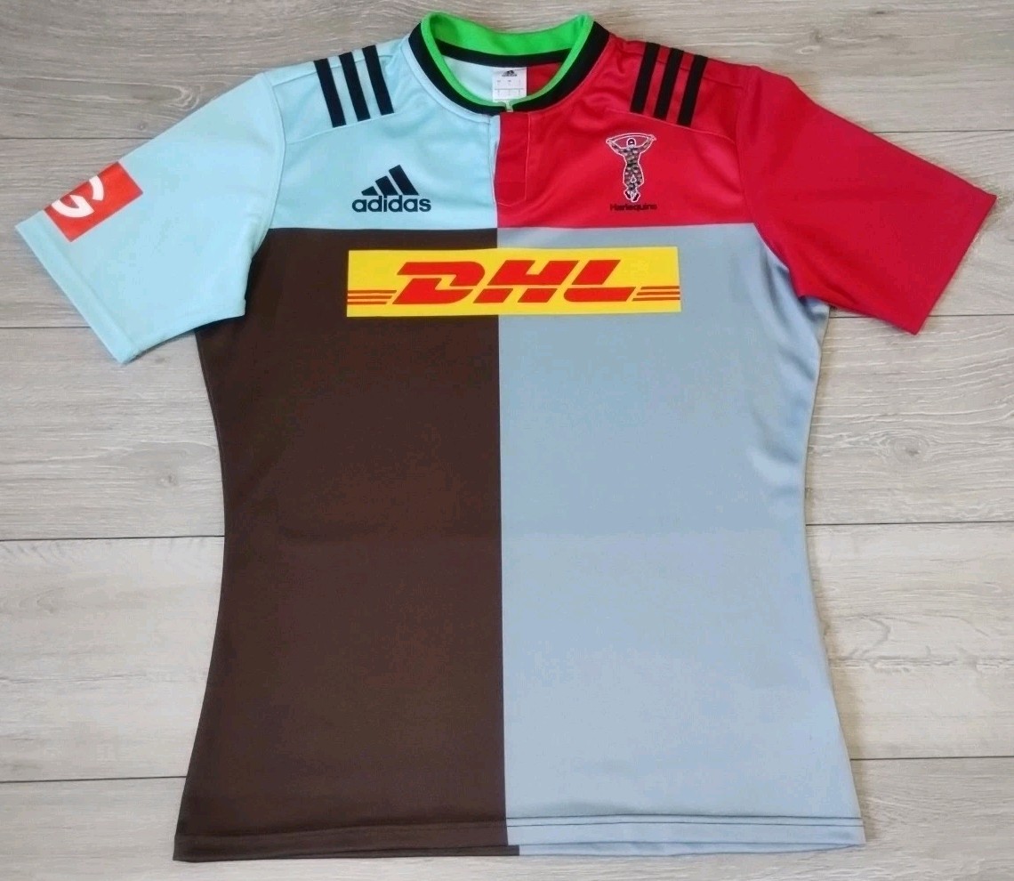 Polo Maillot Harlequins 2023 Rugby HARLEQUINS ADIDAS SIZE L NEW