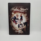 Nuka Cola Tin Metal Sign Poster Vintage Rustic Look Fallout Video Game Gamer Art