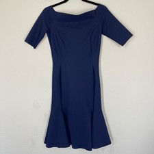 Chiara Boni La Petite Robe Mermaid Bodycon Dress Women's Size 42 Blue Italy Made