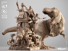 3D Printed 16K Resin Tomb Raider Diorama | WICKED | Fan Made | 1:6 UNPAINTED