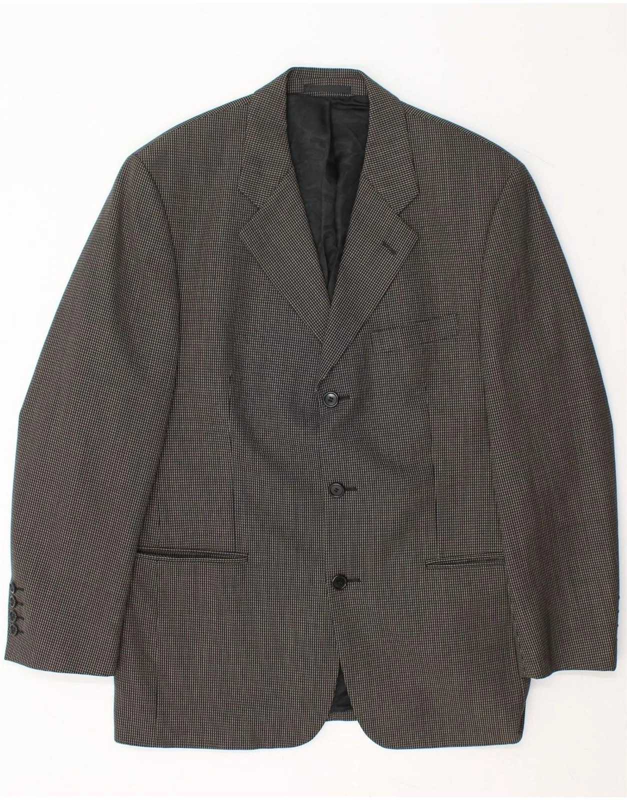 DOUGLAS Mens Slim 3 Button Blazer Jacket IT 50 Large Grey New Wool CE09