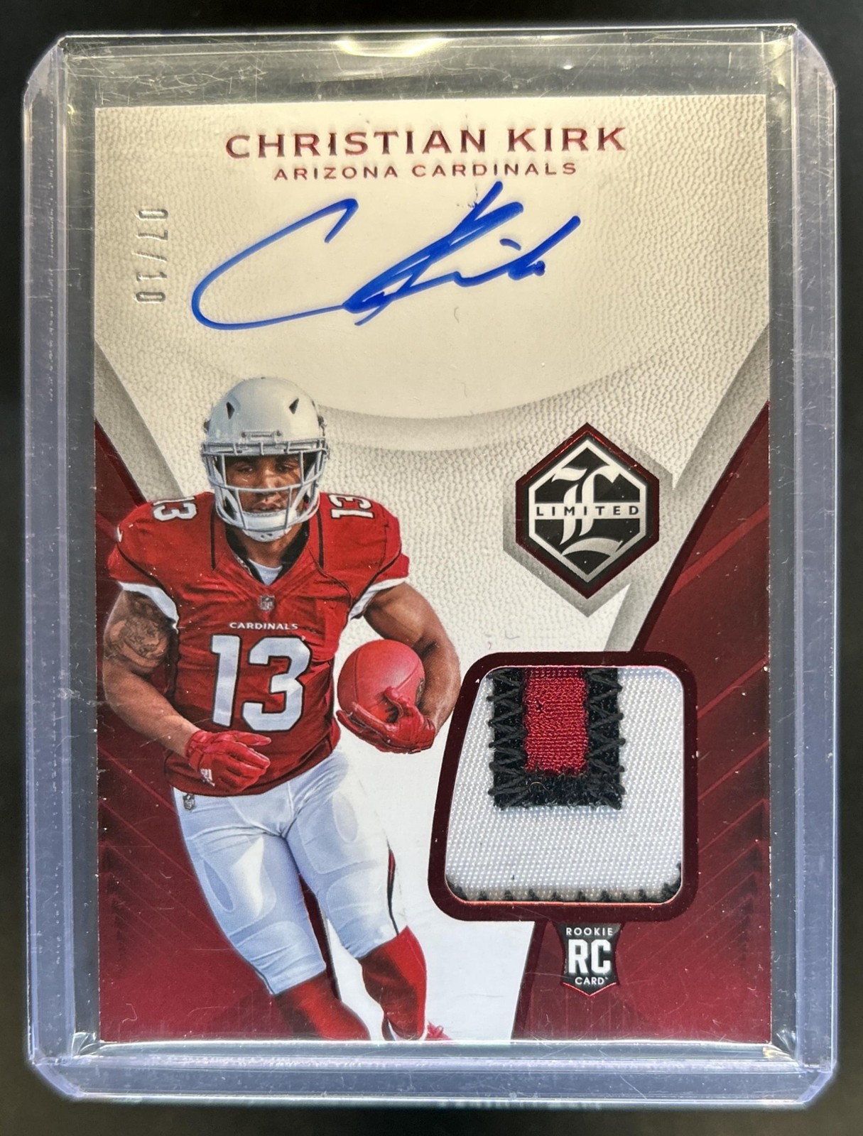 Christian Kirk Panini Limited #108 Autograph Patch Ruby Spotlight