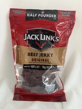 Jack Link's Beef Jerky, Original, Half Pounder-8 oz Large Jerky Flavorful Meat.