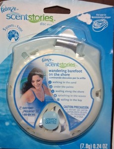 New Open Box Febreze Scent Stories Wandering Barefoot on the Shore Disc M5