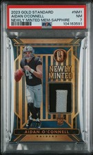 2023 PANINI GOLD STANDARD NEWLY MINTED MEMORABILIA AIDAN O'CONNELL 7/10 PSA 7