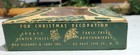 Vintage Box of 12 Shiny Brite Feather Tree 1" Ornaments in the Box. Green. Pink — photo 5