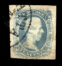 CONFEDERATE STATES - #9 10c Jefferson Davis 