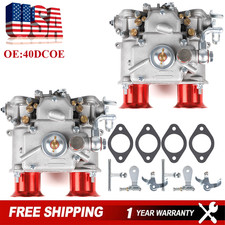 2x Carburetors For 40 Dcoe Weber 40mm Twin Choke 1975-1992 4cyl 6cyl V8 19550174 2x Carburetors For 40 Dcoe Weber 40mm Twin Choke 1975-1992 4cyl 6cyl V8 19550174