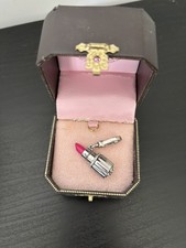 Juicy Couture Lipstick Charm For Bracelet Or Necklace Y2K with box 