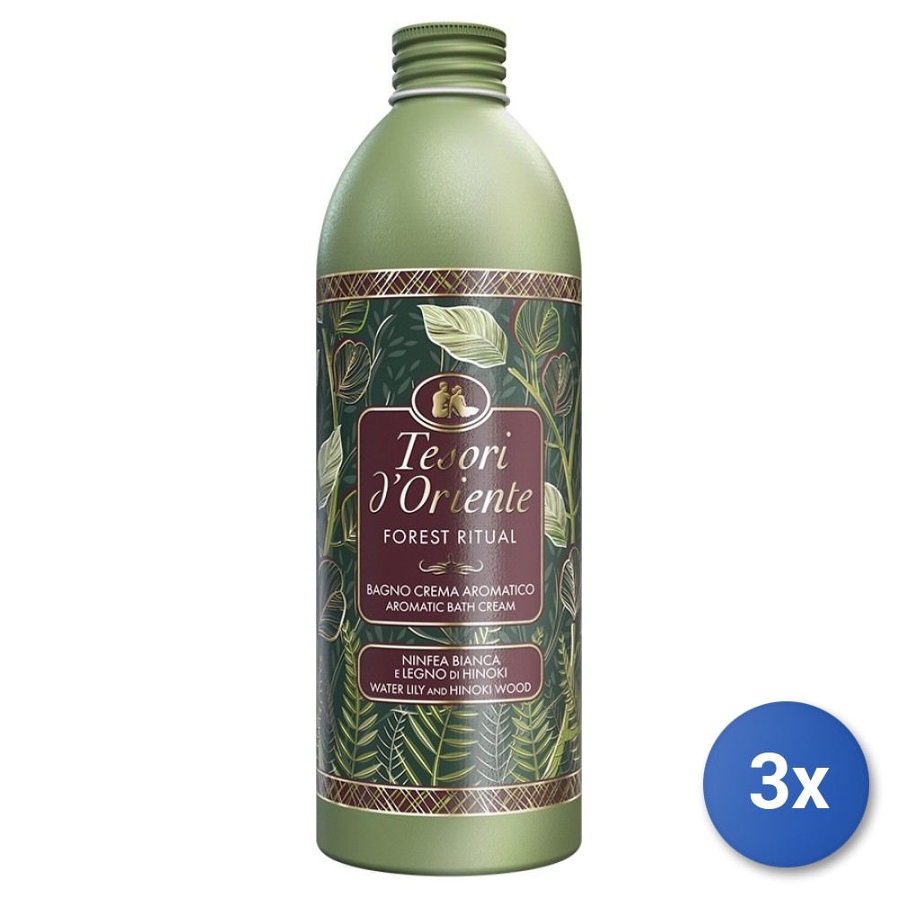 3X Tesori D'Oriente Bath 500 ML. Forest Ritual