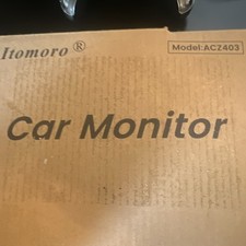 Itomoro ACZ403 Baby Car Monitor w/Cam Kit, Wired LCD w/ Dual Cameras