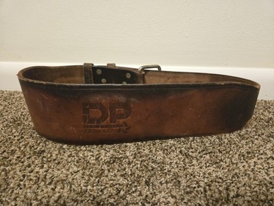 DP Fit For Life Leather Weightlifting Belt Size M - VERY GOOD FREE SHIPPING 