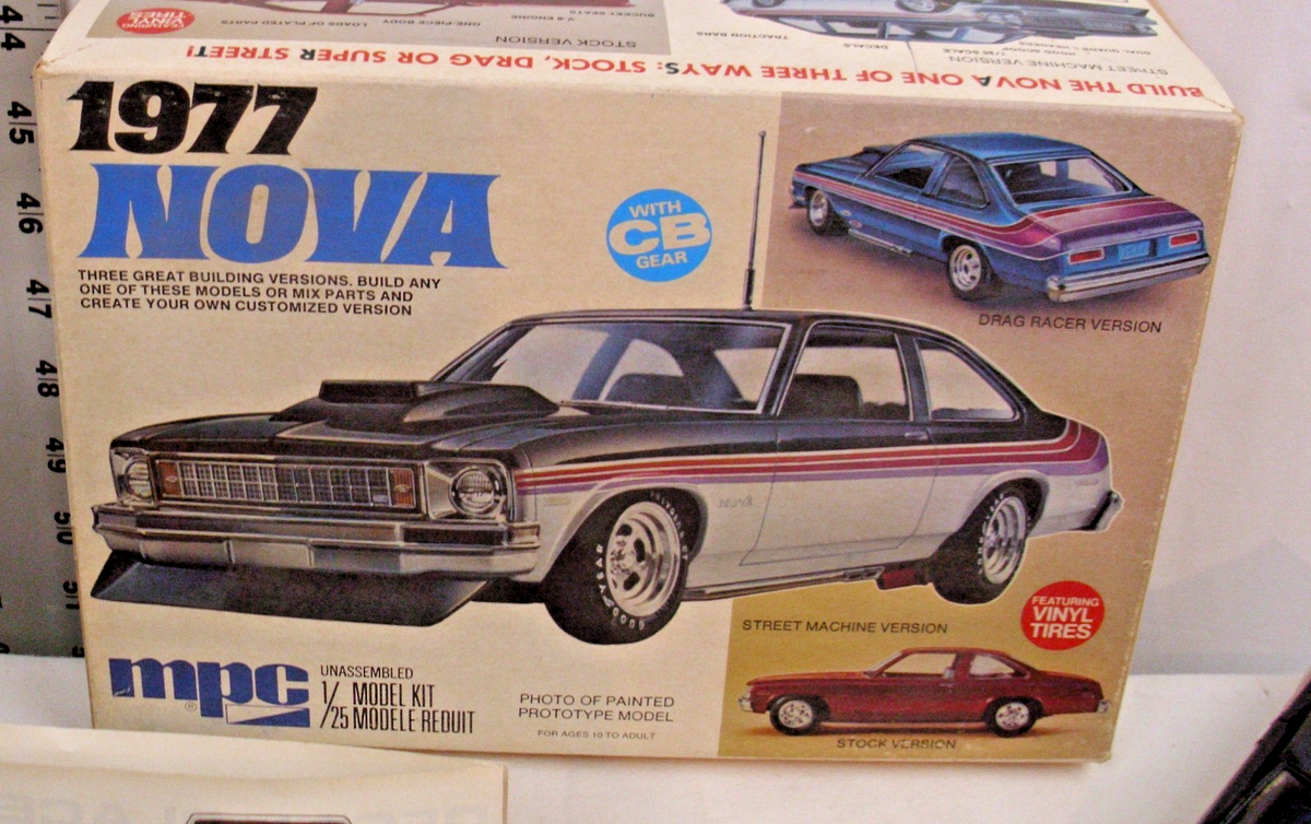 1977 Chevrolet Nova Original 1/25 Scale MPC Model Kit for sale