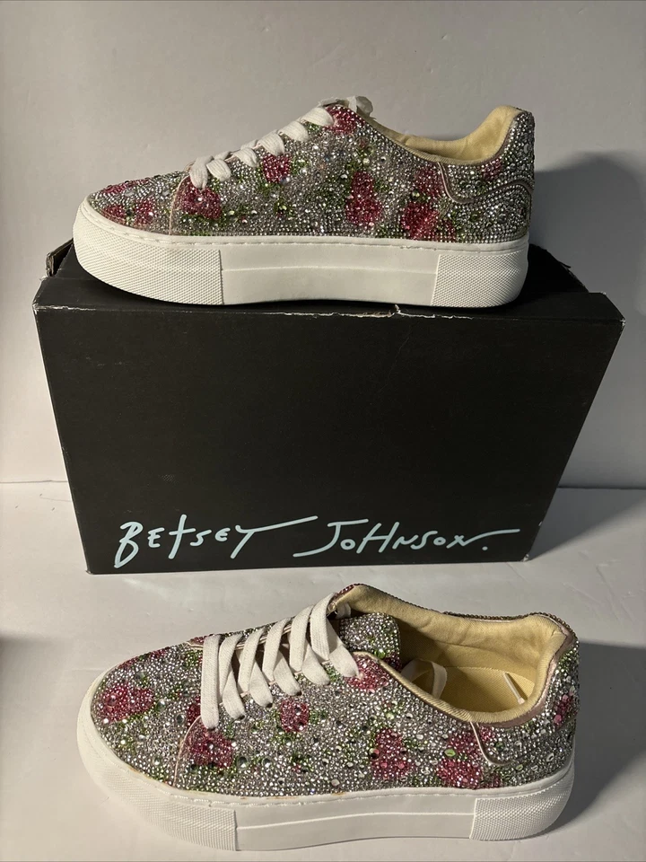 Zapatillas deportivas Betsey Johnson Sidny florales 1190 para mujer talla 6 M Foto 2 de 4