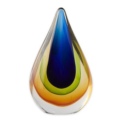 Zingz & Thingz Dazey Den Collection Glass Teardrop Décor, Teardrop, 4x2x6.5