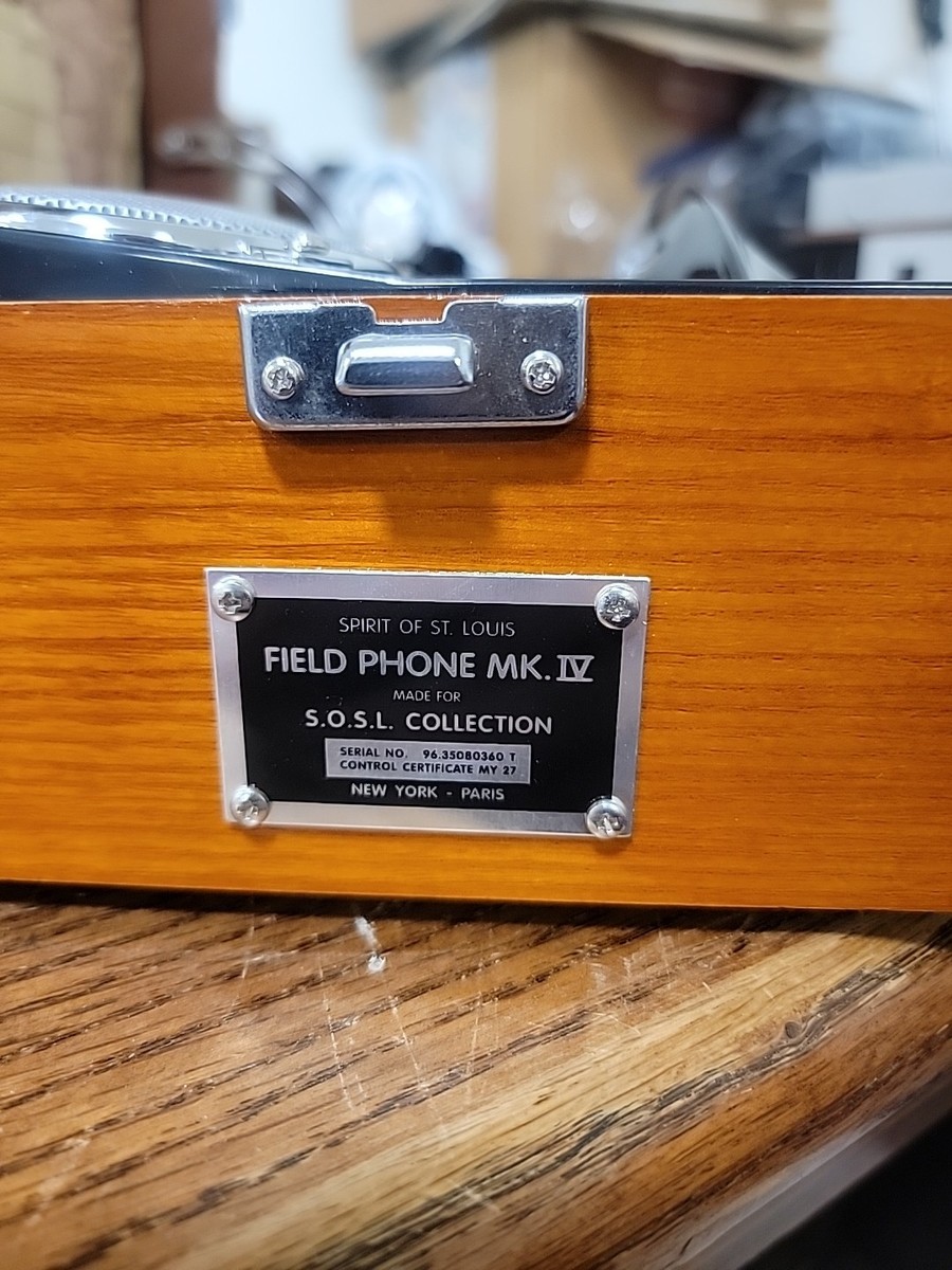 Lindbergh Spirit of St Louis SOSL Field Phone Mark IV Clock