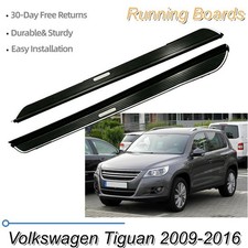 Barra Nerf estribo lateral de aluminio apta para Volkswagen Tiguan 2009-2016