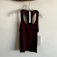 Lululemon Sz 4 Race Length Swiftly 2.0 Sleeveless Tank Top Garnet SOLD OUT