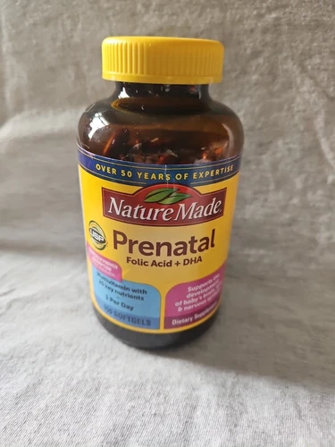 Nature Made Prenatal Multivitamin Folic Acid + DHA 150 Softgels  Expires 10/2025