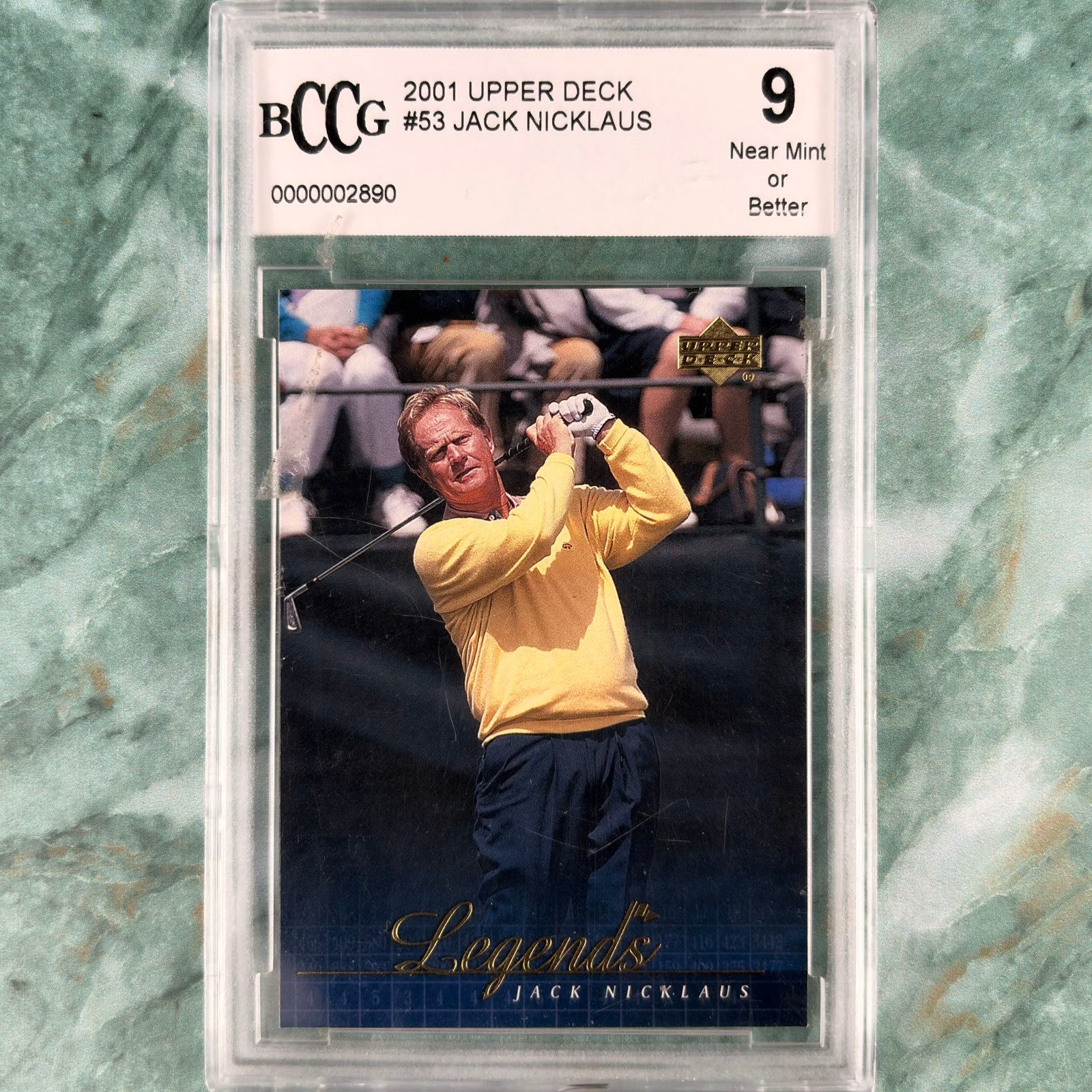 2001 Upper Deck Golf Jack Nicklaus #53 BCCG 9 Mint