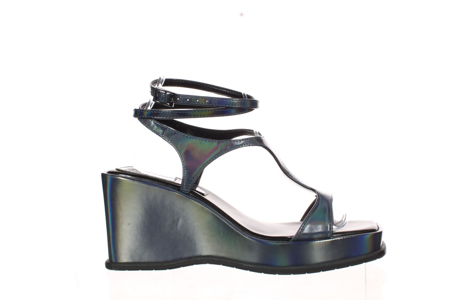 Vince Camuto Womens Fetemee Blue Ankle Strap Heels Size 7.5 (7721243)